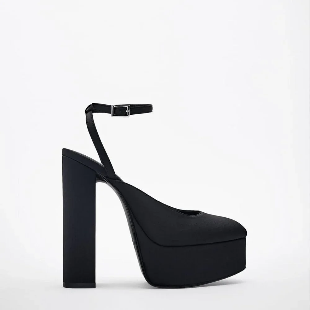 Zara Ankle Strap Platform Shoes